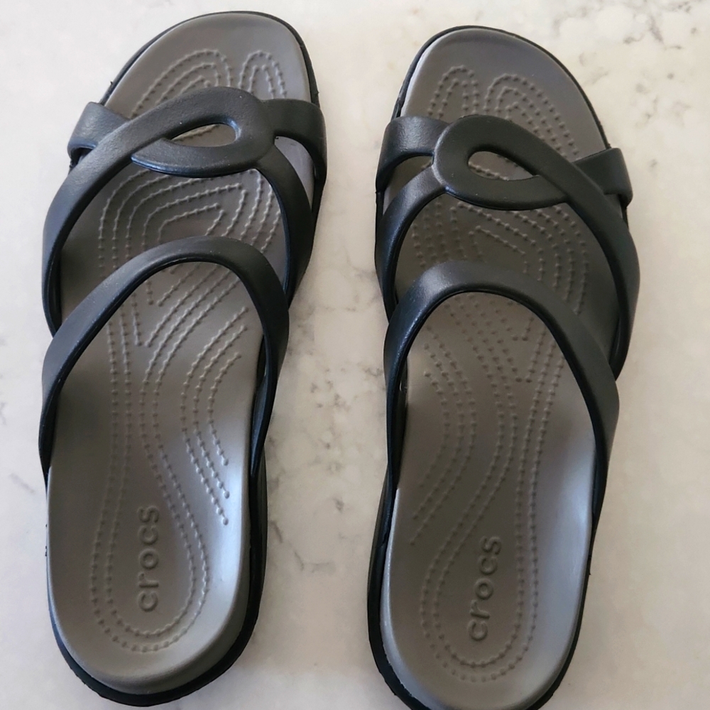 Crocs sandals, size 9